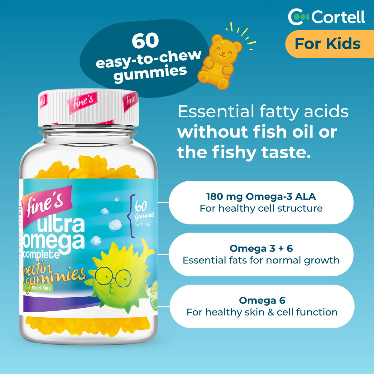 Fine’s Ultra Omega 3-6-9 Complete Gummies for Kids