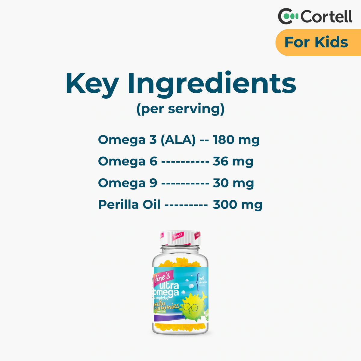 Fine’s Ultra Omega 3-6-9 Complete Gummies for Kids