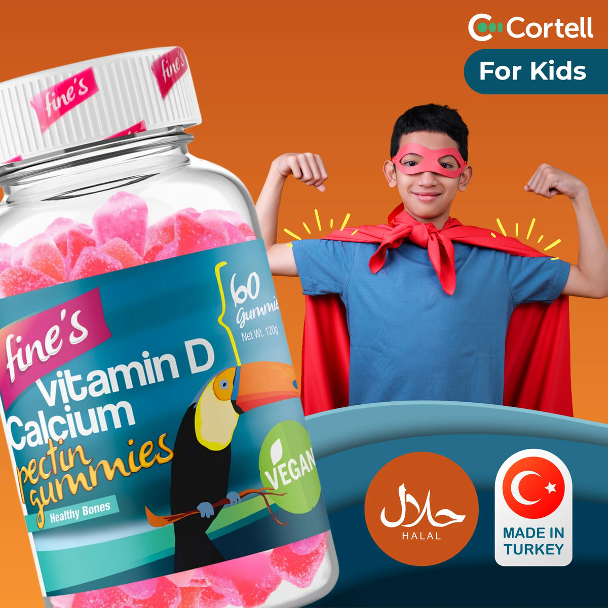 Fine’s Vitamin D + Calcium Gummies for Kids