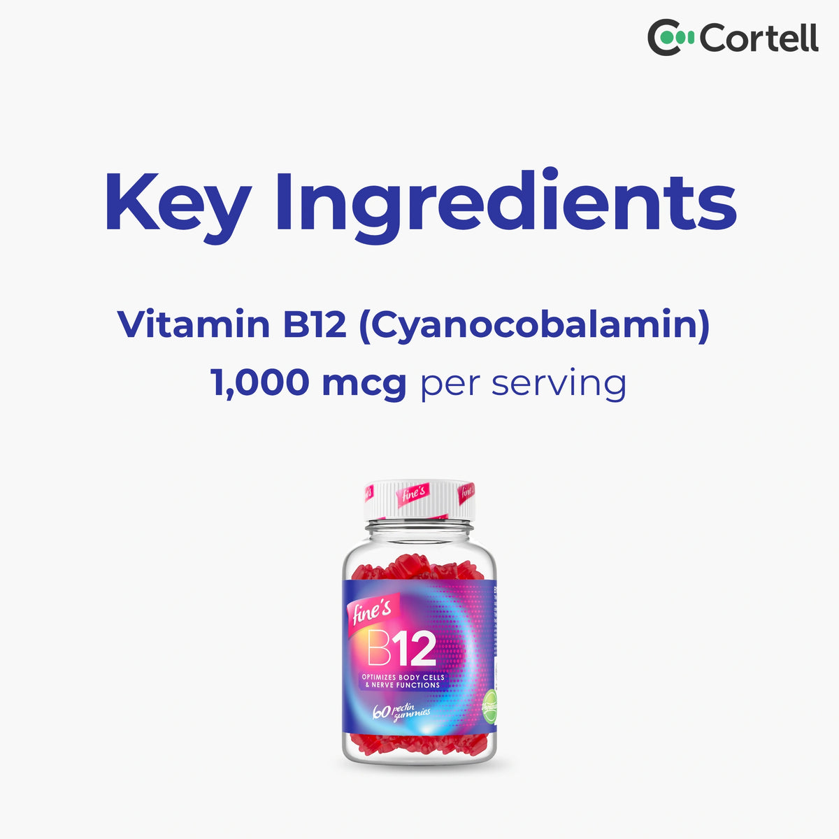 Fine’s B12 (1000 mcg) Gummies for Adults