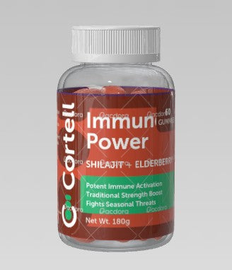 Immune System Power - Shilajit & Elderberry Gummies for Potent Immunity